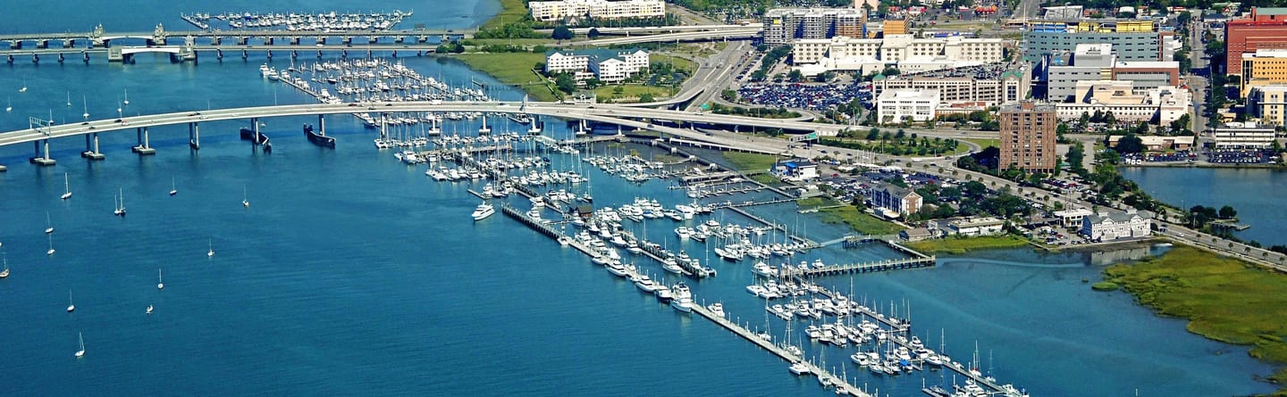 HMY at Charleston City Marina in Charleston, SC.