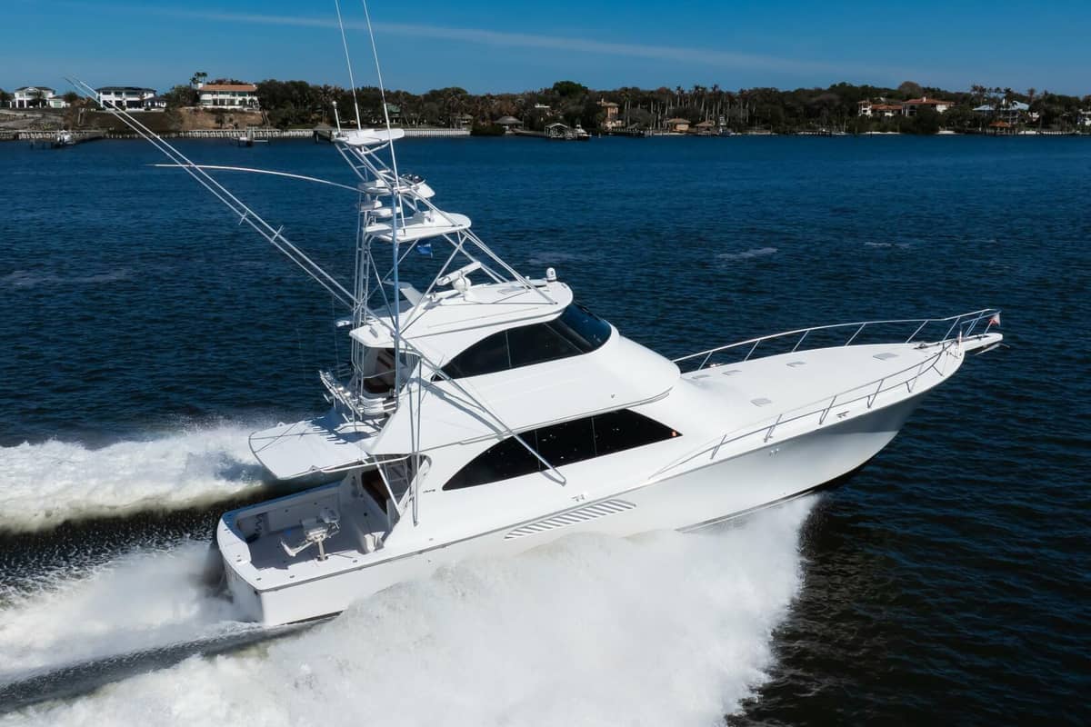 2009 Viking 64 Enclosed Bridge w/ Tower "High Life" photo 5