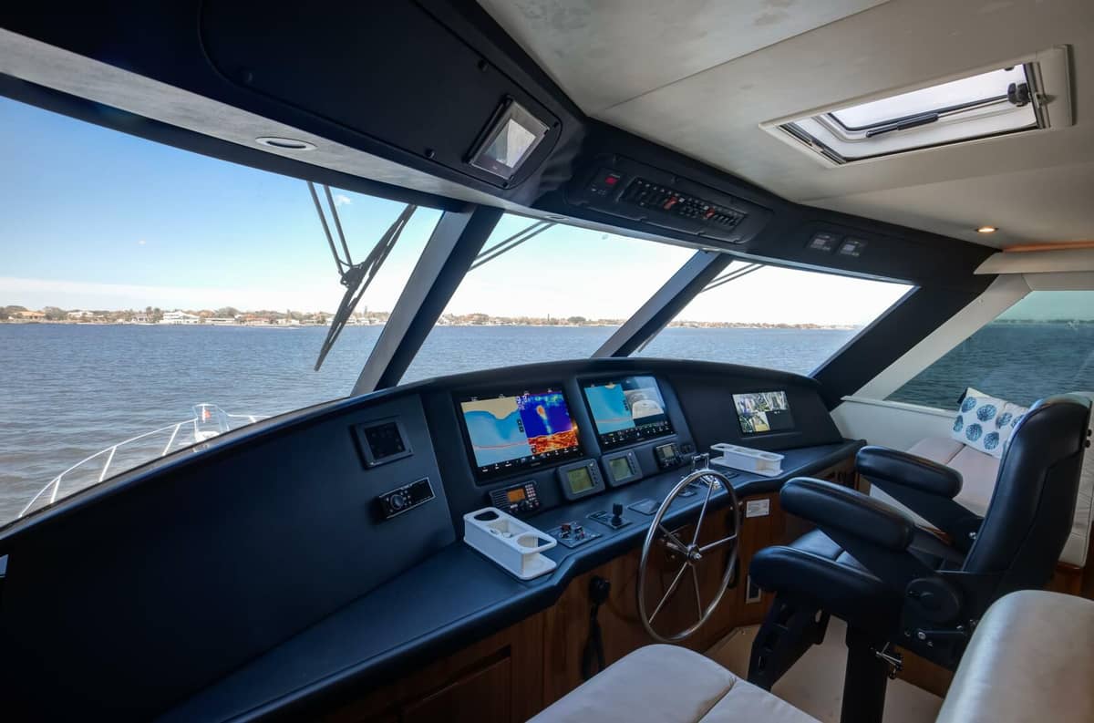 2009 Viking 64 Enclosed Bridge w/ Tower "High Life" photo 13