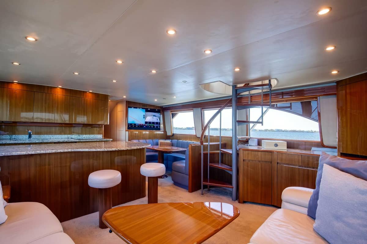 2009 Viking 64 Enclosed Bridge w/ Tower "High Life" photo 19