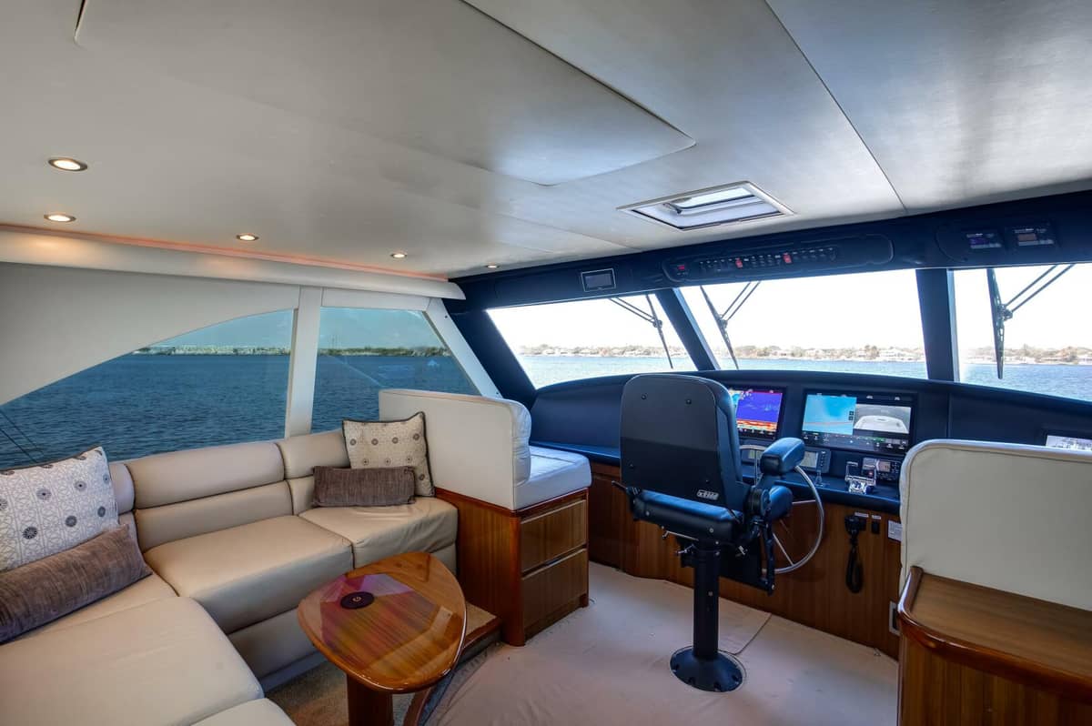 2009 Viking 64 Enclosed Bridge w/ Tower "High Life" photo 15