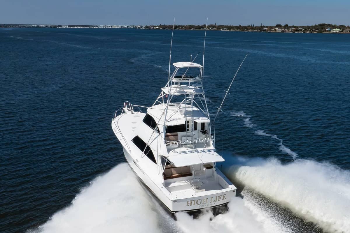 2009 Viking 64 Enclosed Bridge w/ Tower "High Life" photo 42