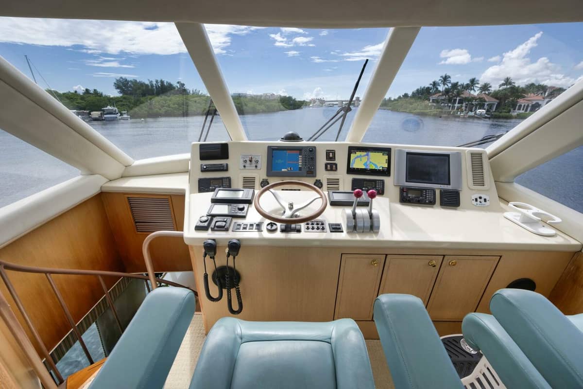 2004 Ocean Yachts 57 Enclosed Bridge Convertible "Positive Attitude" photo 25