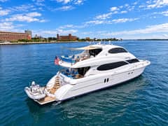 2002 Lazzara Yachts 80 Skylounge "Bamboozled Again" photo 3
