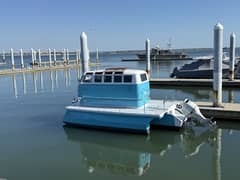 2024 Custom Whitacre Yacht Design VW Bus Tritoon photo 6