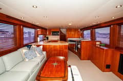 2002 Hatteras 65 Enclosed Bridge "MoonTan" photo 2