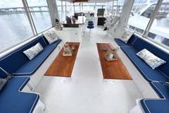 1989 HATTERAS 78 Cockpit Motor Yacht "NORTHER VENTURE" photo 3