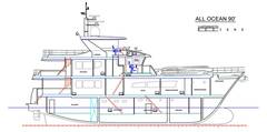 2028 ALL OCEAN YACHTS Tri - Deck Explorer Yacht "ALL OCEAN YACHTS 90' FIBERGLASS" photo 3