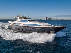 Welcome aboard VIVERE, the epitome of Italian design and luxury! This stunning 116&rsquo; Azimut yacht is the perfect vessel for those seeking a stylish and comfortable vacation on the water. VIVERE recently received new engines, salon furniture, soft goods, and artwork in 2022, as well as a fresh hull repaint in 2023. With accommodation for up to 10 guests sleeping and 12 guests cruising, you can bring along your closest friends and family to join in on the adventure.
Experience the breathtaking views of Florida, the Bahamas, and New England from the numerous outdoor living spaces onboard. Take a stroll on the full walk-around deck with its high bow and relax on the upper and lower sun pads. The aft deck is perfect for entertaining, featuring a wet bar and casual dining area that can seat up to 12 guests. 

Up on the flybridge, you will find an expansive area perfect for gathering with friends and family. Enjoy an al fresco dining experience for up to 12 guests with retractable sunroofs, a custom jacuzzi spa that can convert into a chaise lounge, large sun pads, and aft loungers.

The main salon boasts large windows, light carpets, neutral furnishings, and cherry wood creating a luxurious and classic atmosphere. Relax in the full bar area, sofa, armchairs, ottomans, and entertainment center. The formal dining area is situated just forward with seating for up to 12 guests.

Retreat to the full beam master stateroom located forward on the main deck, featuring large windows, an ensuite with beautiful marble, large Jacuzzi tub, and jet shower. Below deck, you will find two cabins with a queen bed in each and a desk, and two cabins fitted with 2 twin beds in each. Each cabin has its own ensuite, TV, and plenty of closet space.

VIVERE has everything you need for an unforgettable luxury yacht charter experience.