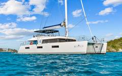 Fresh off the cover of Latitude & Attitudes&rsquo; May/June 2026 charter issue, HEAVENLY is a Lagoon 620 Luxury Edition sailing catamaran that pairs big-boat space with polished, resort-level comfort. Teak decks set the tone, with a cockpit dining table for 8 plus grill, beverage fridge, and ice maker for effortless island entertaining. Standout features: a flybridge social hub with 360&deg; views and front-row sail watching, and a bright panoramic salon with a guest-friendly galley-down layout. Sleeps 8 in 4 Queen cabins, each with a private ensuite, large windows, and in-cabin entertainment. Recently elevated with a $1M+ 2024/2025 refit&mdash; new tender, DIRECTV in salon, Starlink Wifi, new generator, A/C, Rainman watermaker, dual fridges, plus fresh Sunbrella cushions, interior upholstery, new bimini, linens, dishes, and more&mdash;HEAVENLY feels crisp, current, and undeniably posh. Robes, thoughtful touches, and pure &ldquo;ahh.&rdquo; HEAVENLY is divine.