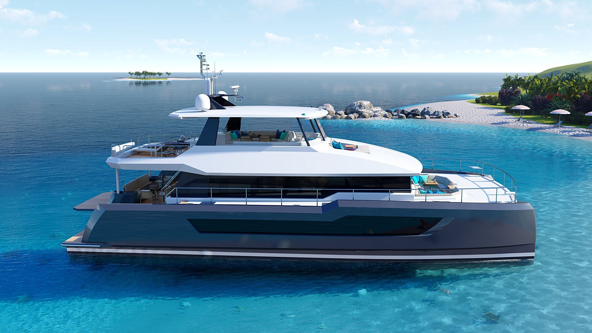Two Oceans 675 Power Catamaran motor yacht exterior