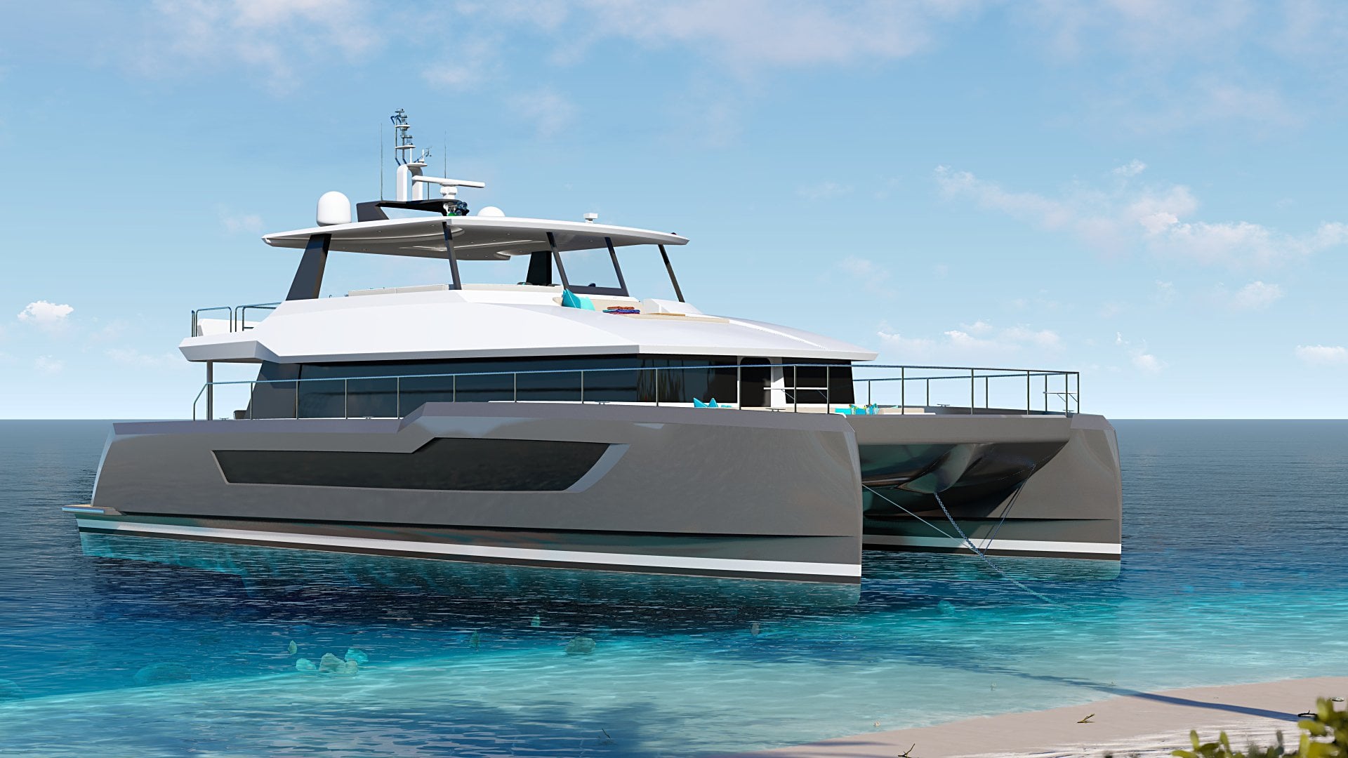 Two Oceans 675 Power Catamaran - HM-Cat-02-Beach-Exterior-Test-03-2K_20