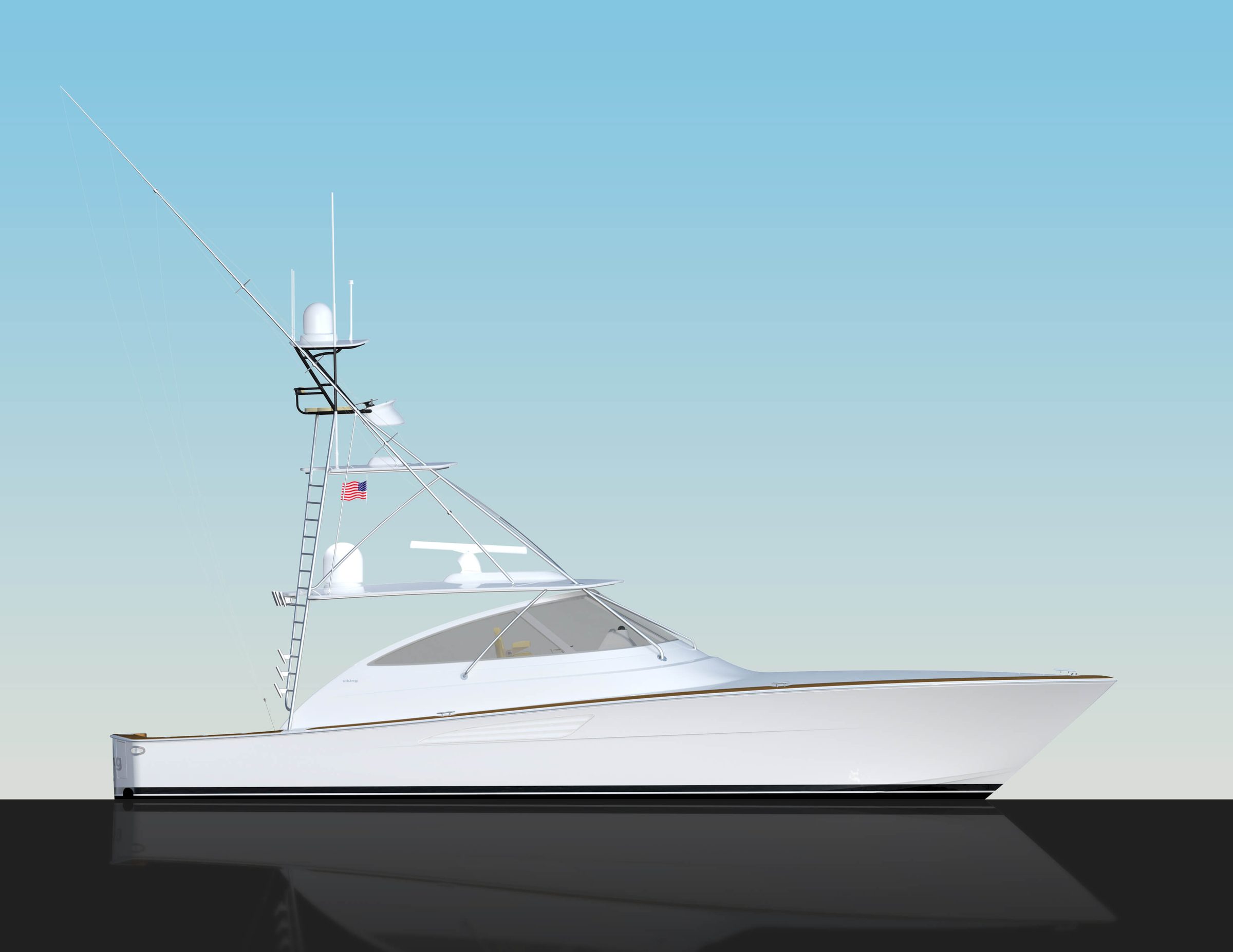Viking 54 Open motor yacht exterior
