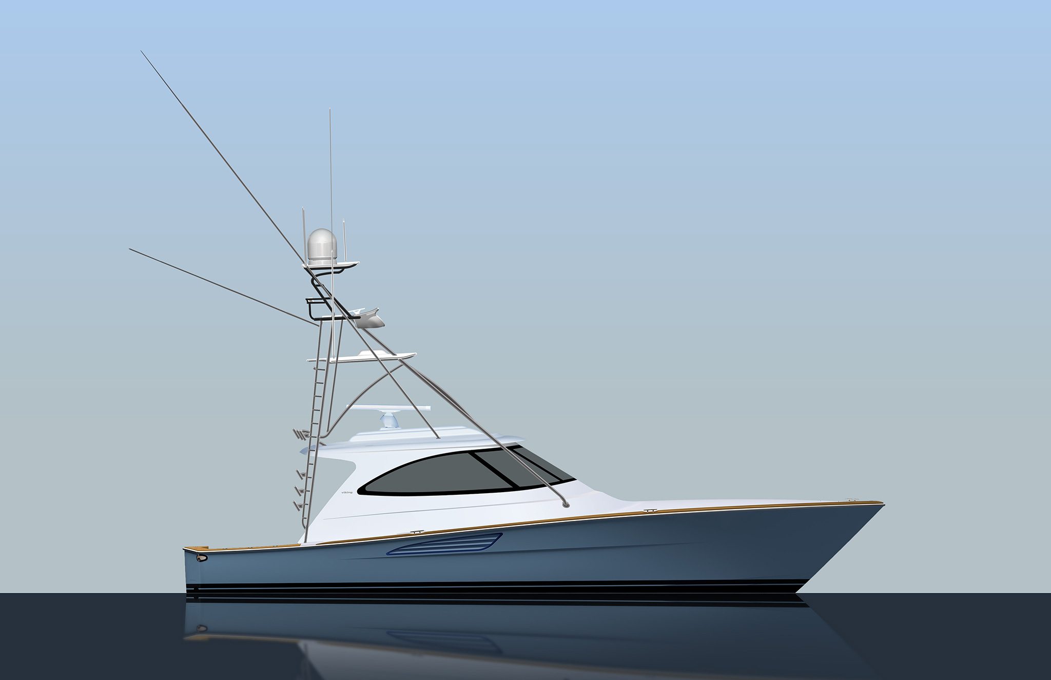 Viking 50 Sport Tower motor yacht exterior