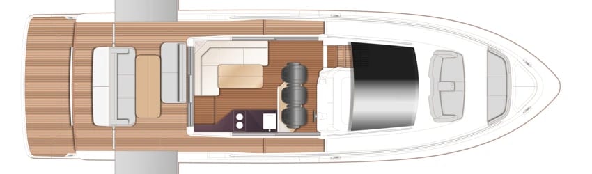 Princess C48 - c48-deck-saloon-layout-main-deck-inboard.webp