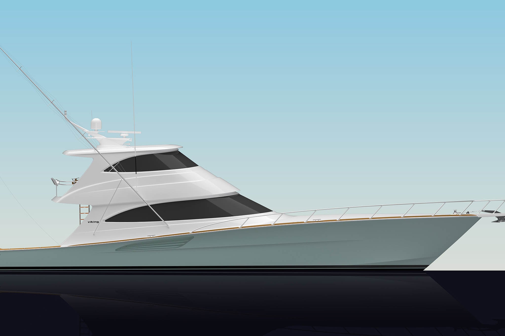 Viking 74 Enclosed Bridge motor yacht exterior