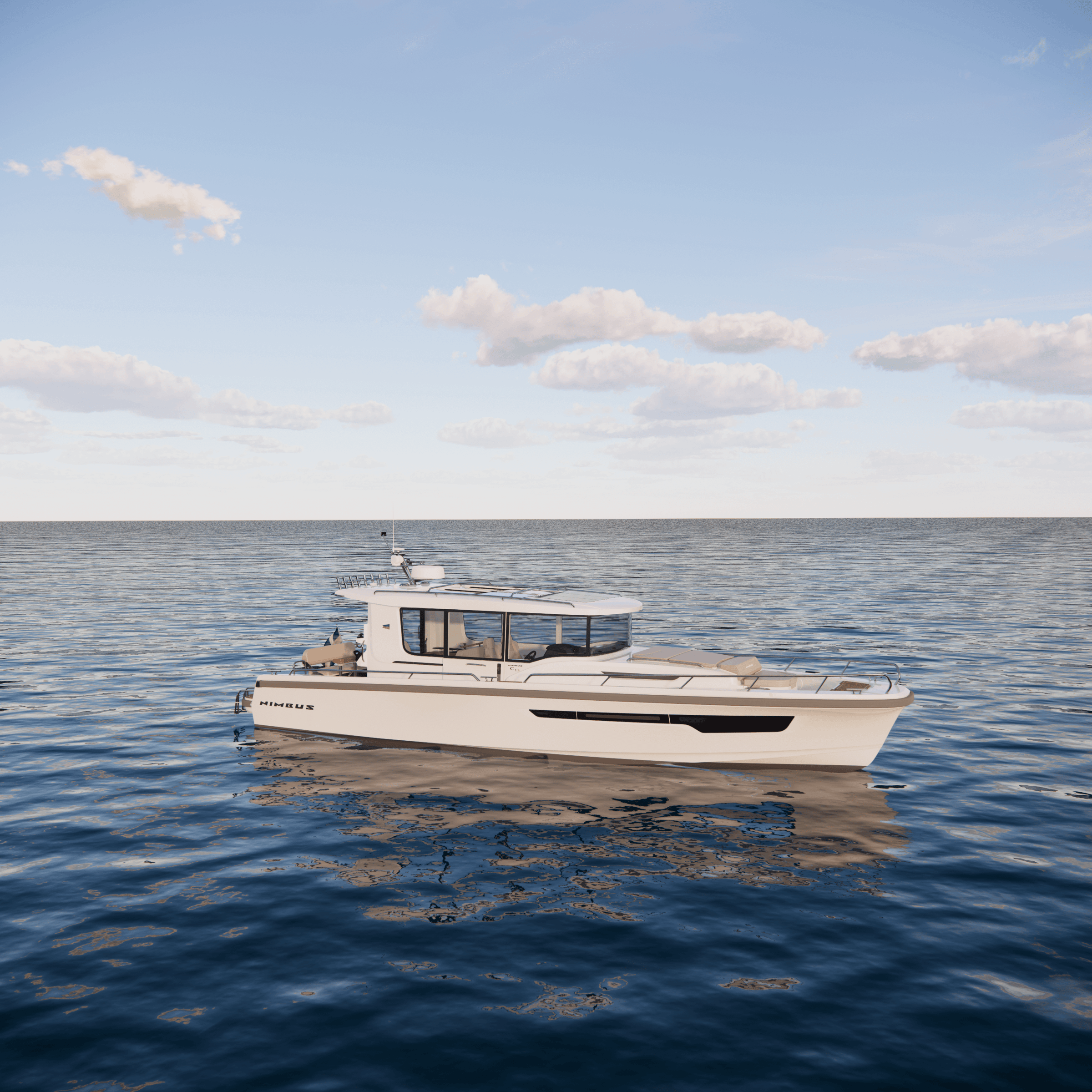 Nimbus C12 motor yacht exterior