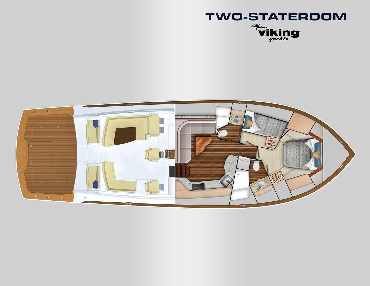 Viking 54 Sport Coupe - 54-2-stateroom