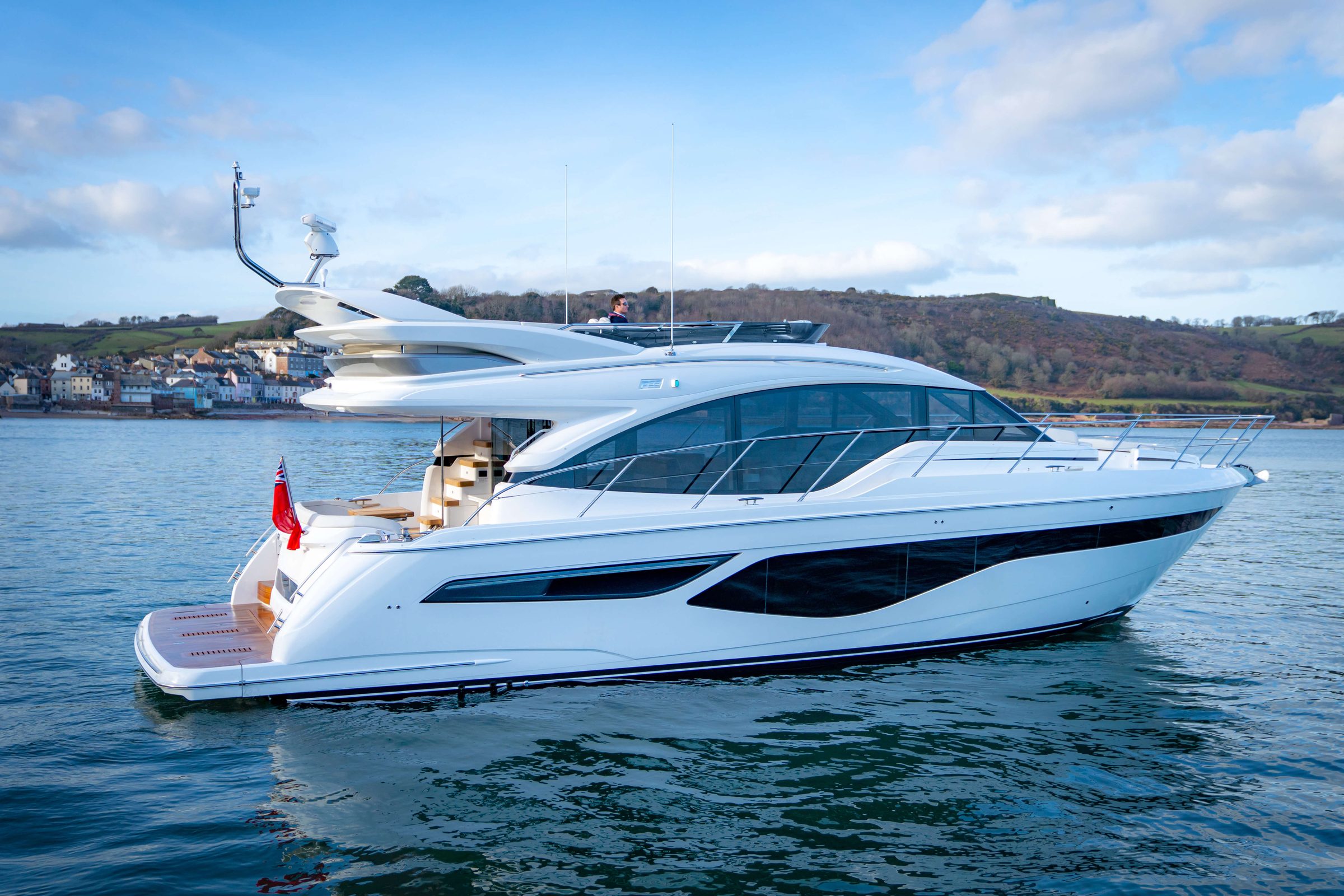 Princess F55 - f55-exterior-white-hull-sea-trial-12