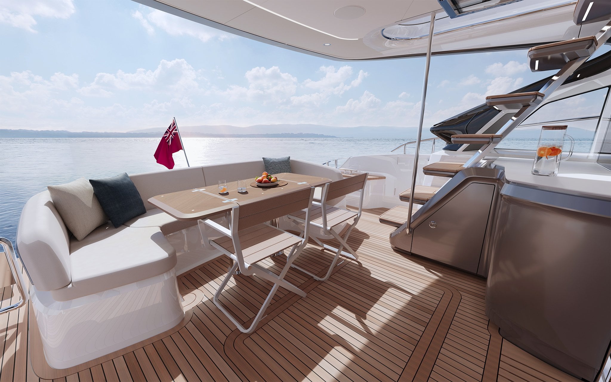 Princess S65 - s65-new-cockpit-aft-seating-exterior
