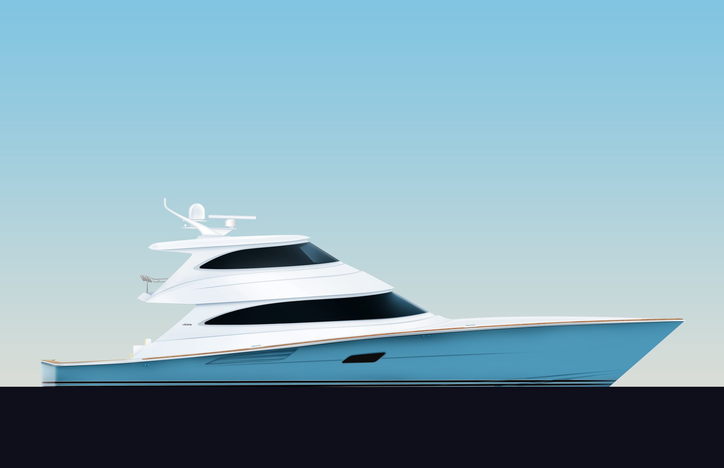 Viking 90 Enclosed Bridge motor yacht exterior