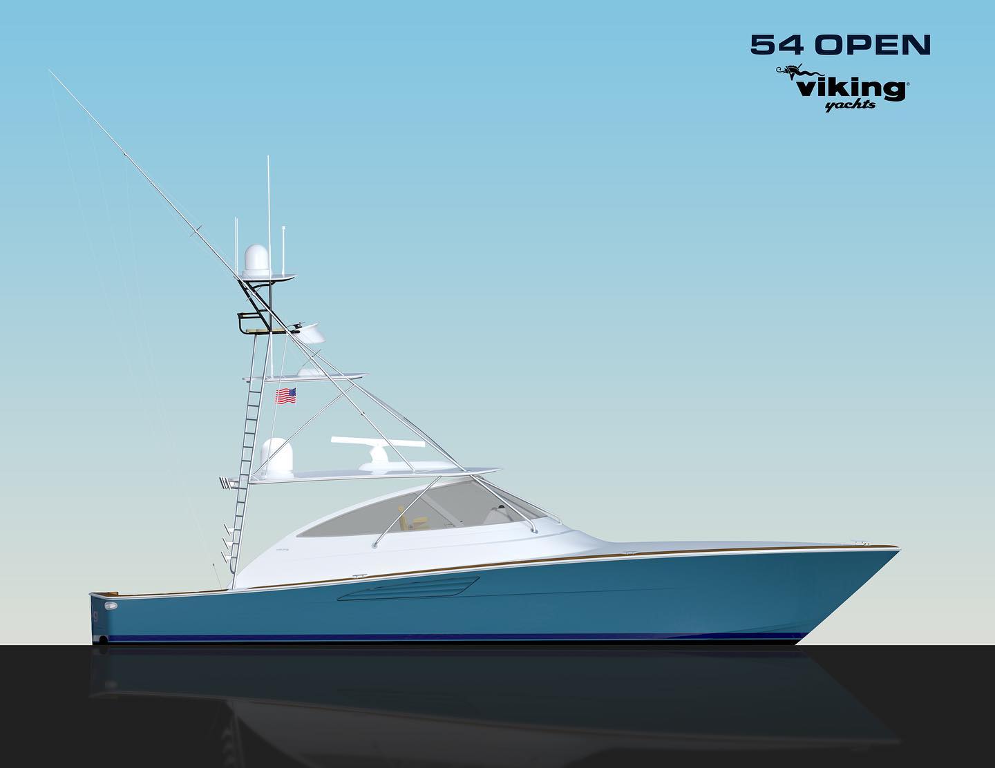 Viking 54 Open motor yacht exterior
