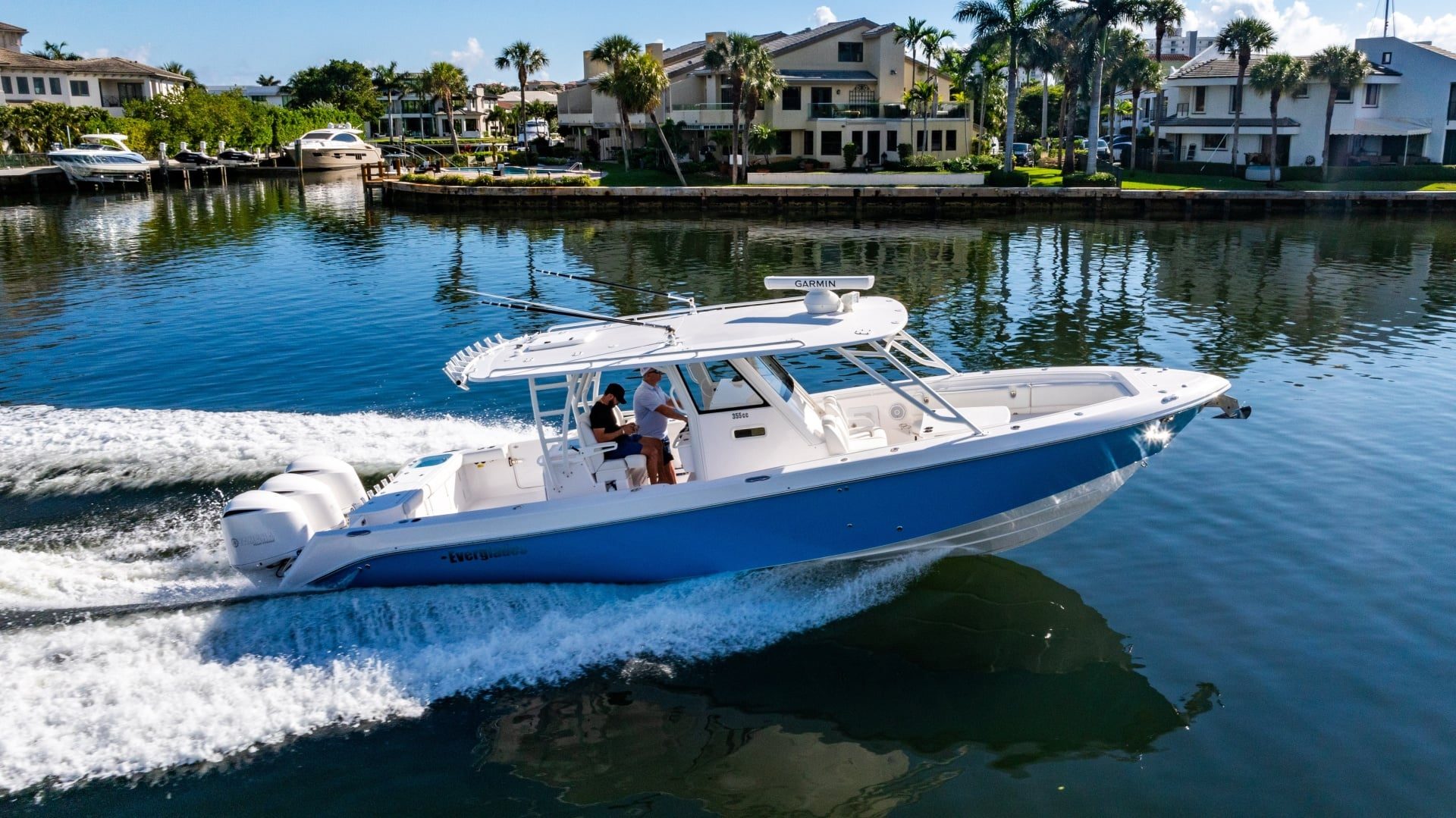 2019 Everglades 355 Center Console "Blue Sky" - photo 2