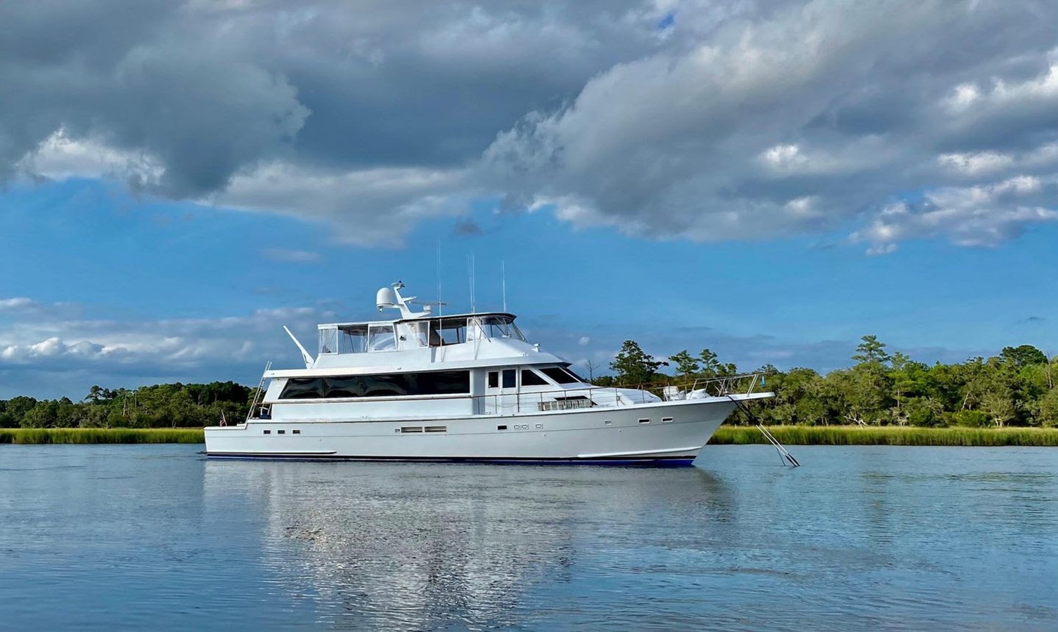 1989 HATTERAS 78 Cockpit Motor Yacht "NORTHER VENTURE" - photo 1