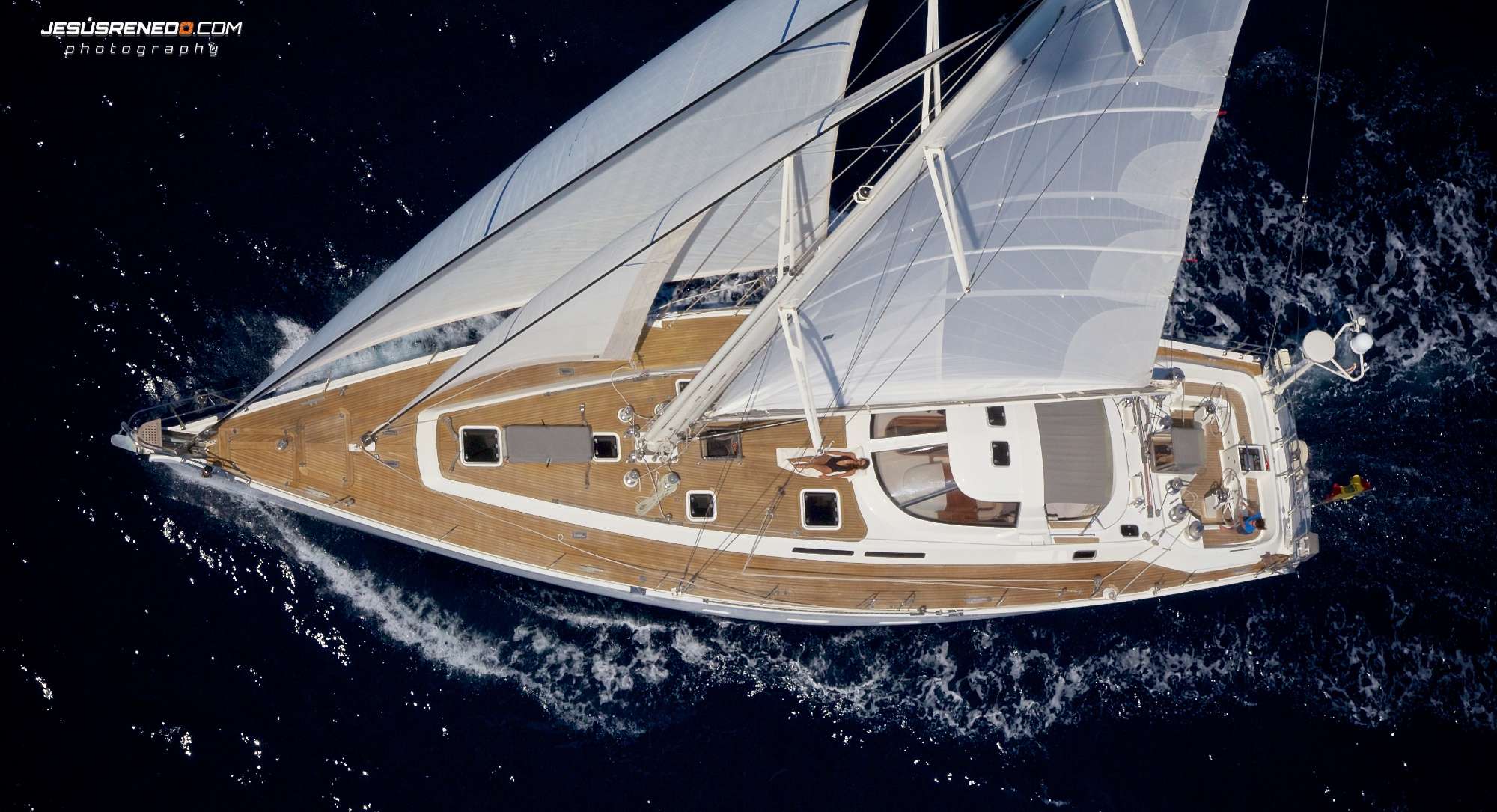 Sailing yacht OCEAN PHOENIX is ideal for friends and families alike and boasts plenty of exterior living space. The main cockpit has an alfresco dining option, with wrap around seating and Bimini cover. Aft of the cockpit is the helm station with dual helms and seating. Charter yacht OCEAN PHOENIX has a generous beam with her side decks lead to an expansive foredeck, perfect for sunning and relaxing. Her large fold-down transom ensures effortless water access for everyone.

Ocean Phoenix sleeps up to 6 guests in 3 double cabins. One of the cabins offers an additional upper Pullman berth which is ideal for children. She is a modern Yacht, spacious, light and airy. All guest accommodations are forward of the salon ensuring optimum privacy. Each cabin boasts private en-suite facilities with showers.

OCEAN PHOENIX offers a range of water toys and accessories for aquatic enjoyment. To highlight a few options, they provide kayaks, fishing gear, scuba diving equipment, bicycles, and paddleboards. And when it's time to transition from land to sea, their 2-meter (6'7") Tender makes it a breeze.

OCEAN Phoenix has had an extensive refit in 2018, 2019 including repaint of hull and all topsides.