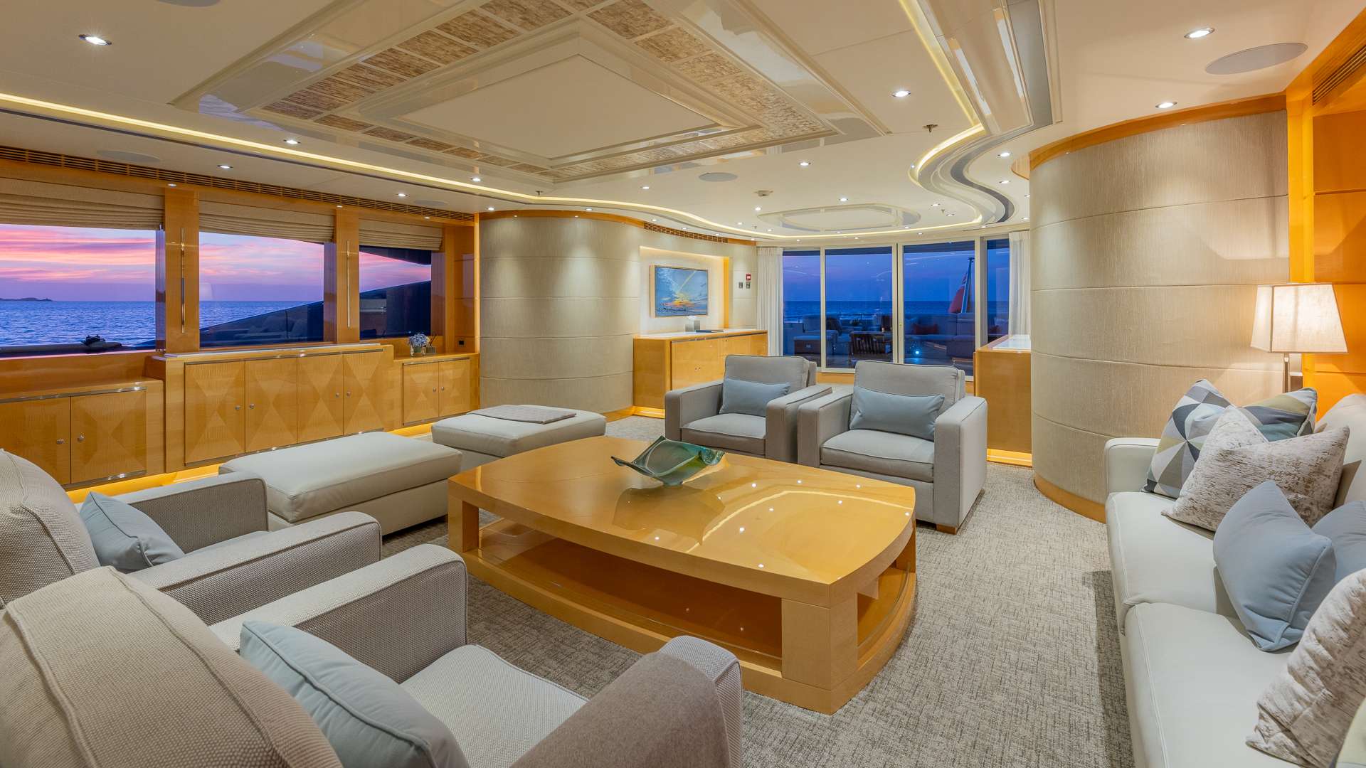 Main Salon looking aft