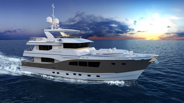 2028 ALL OCEAN YACHTS Tri - Deck Explorer Yacht