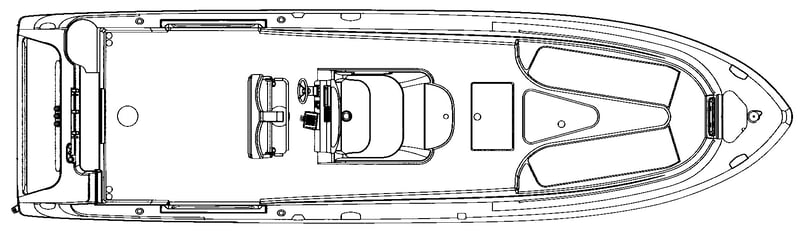 fishing boat drawing top view
