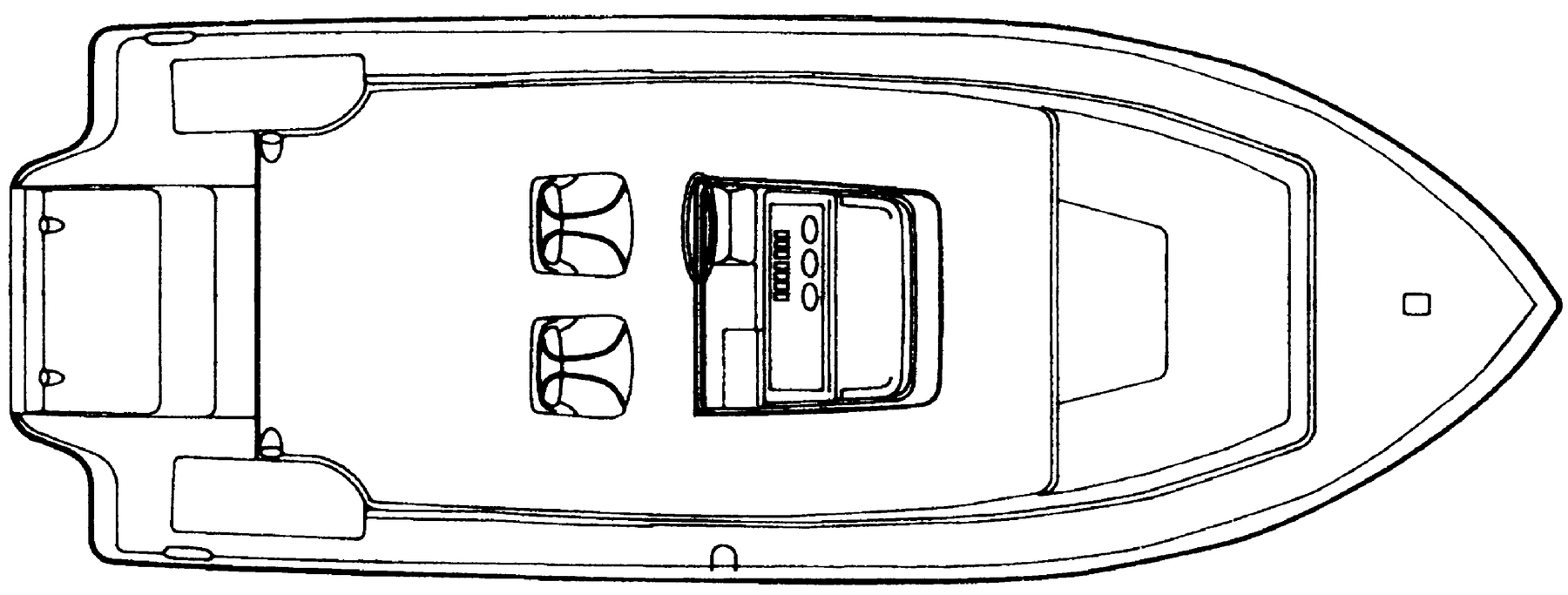 Century 1800 Center Console floor plan