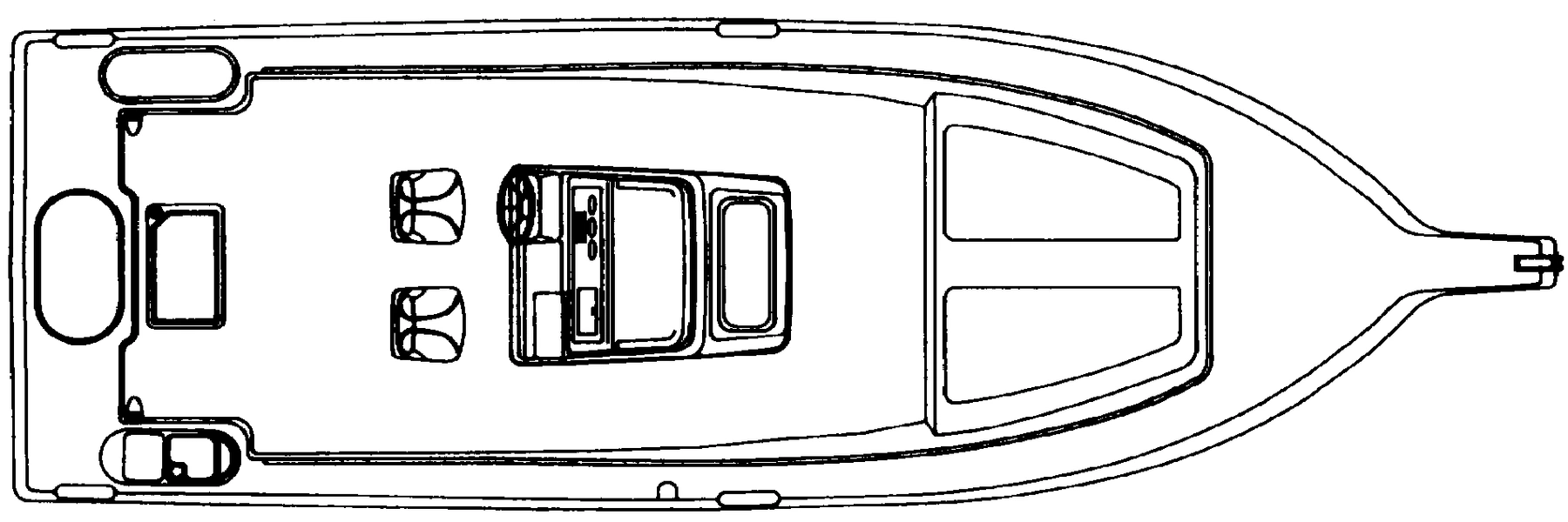 Century 2400 Center Console floor plan