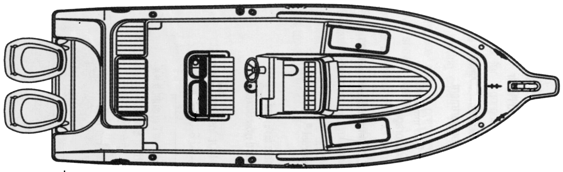 Century 2400 Center Console floor plan