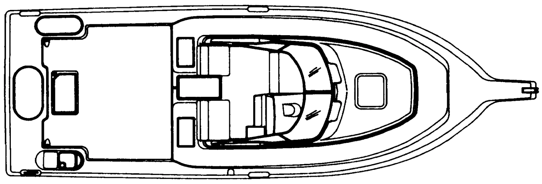 Century 2400 Walkaround floor plan