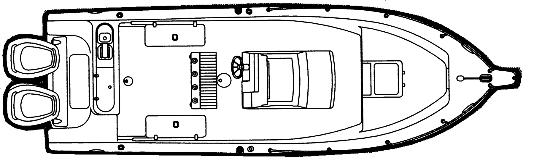 Century 2600 Center Console floor plan