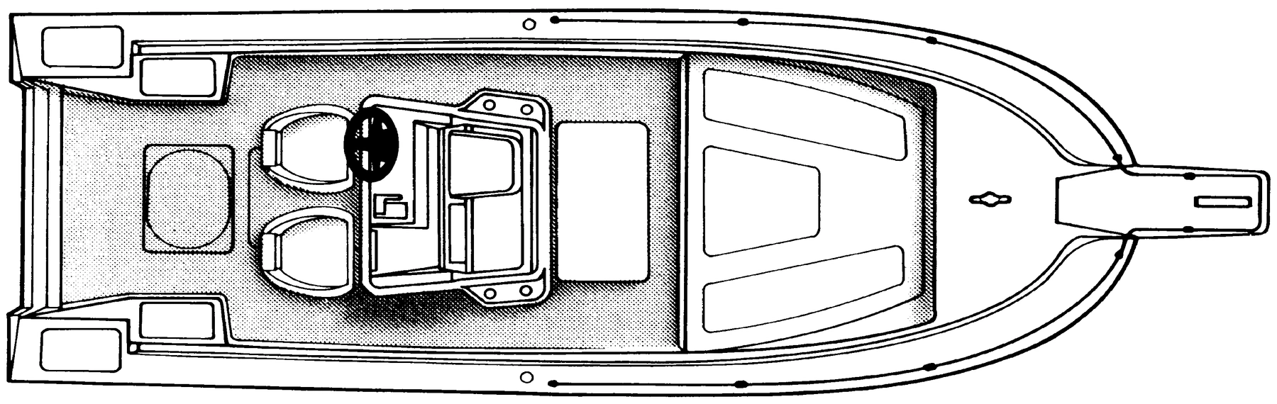 Chris Craft Yachts 213 Sea Hawk floor plan