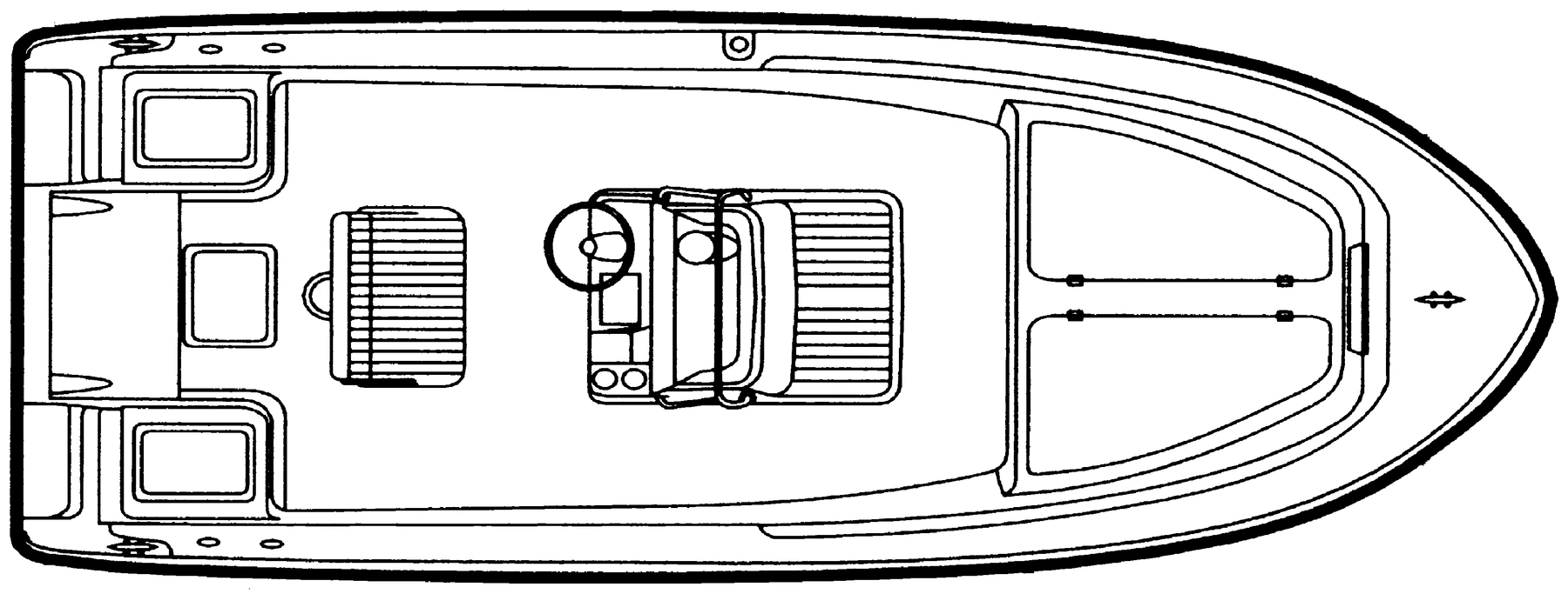Cobia 194 Center Console floor plan