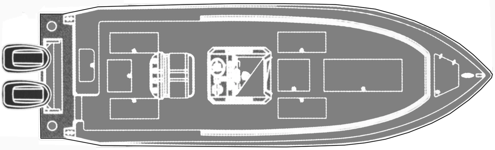Contender 25 Open floor plan