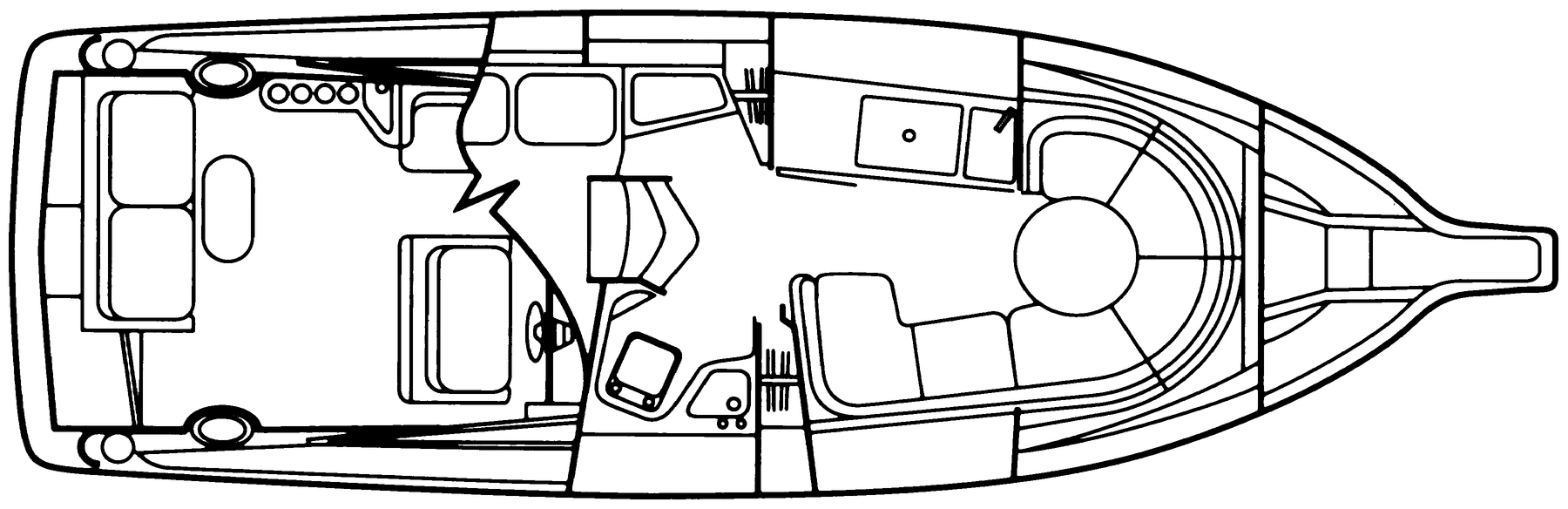 Cruisers Yachts 2870 Rogue floor plan