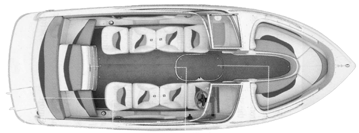 Four Winns 190 Horizon floor plan
