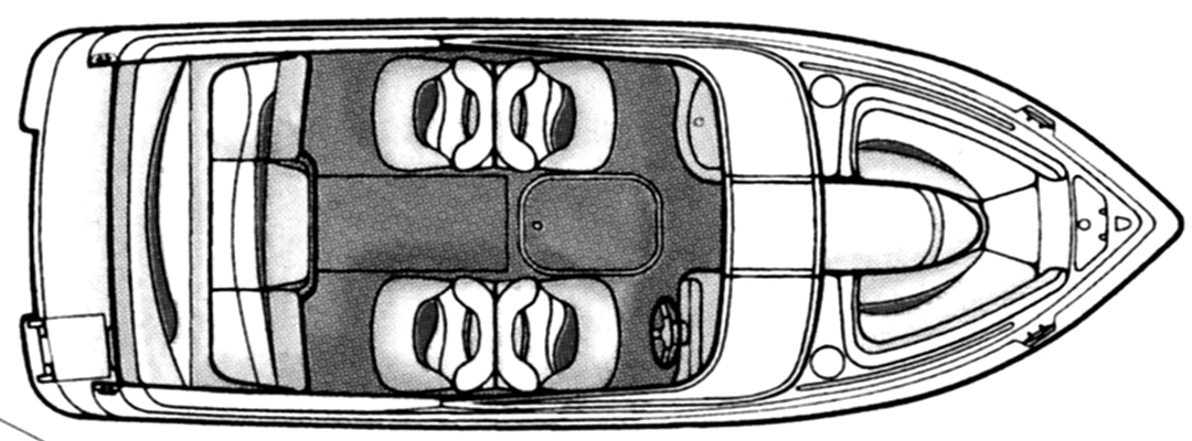 Four Winns 200 Horizon floor plan