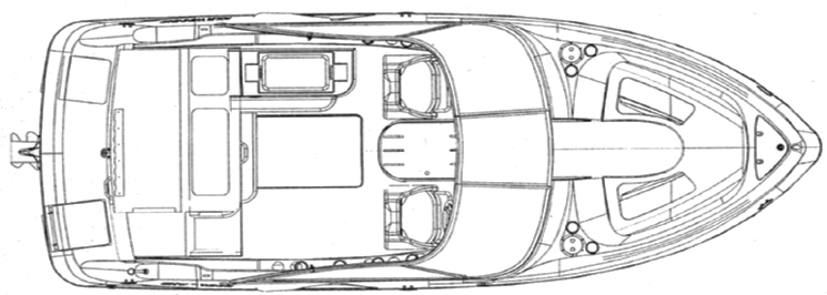 Four Winns 210-220 Horizon floor plan