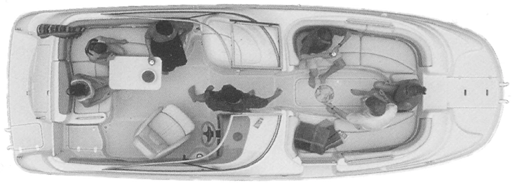 Four Winns 234 Funship floor plan