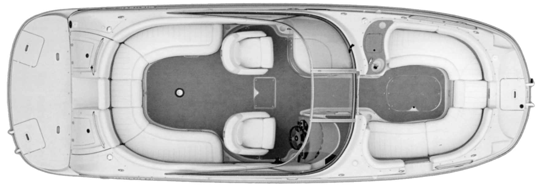 Four Winns 234 Funship floor plan