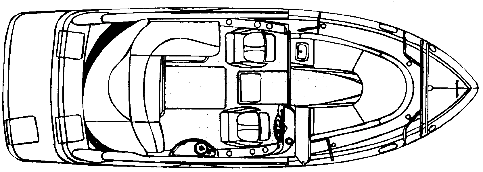 Four Winns 235 Sundowner floor plan