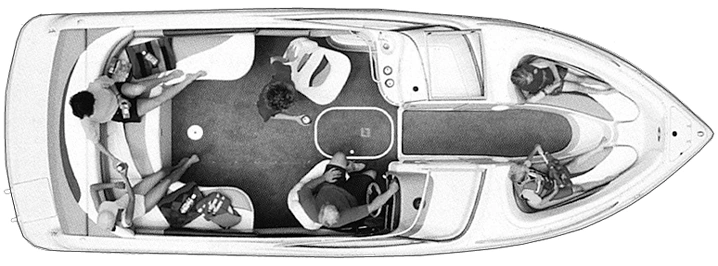 Four Winns 240 Horizon floor plan