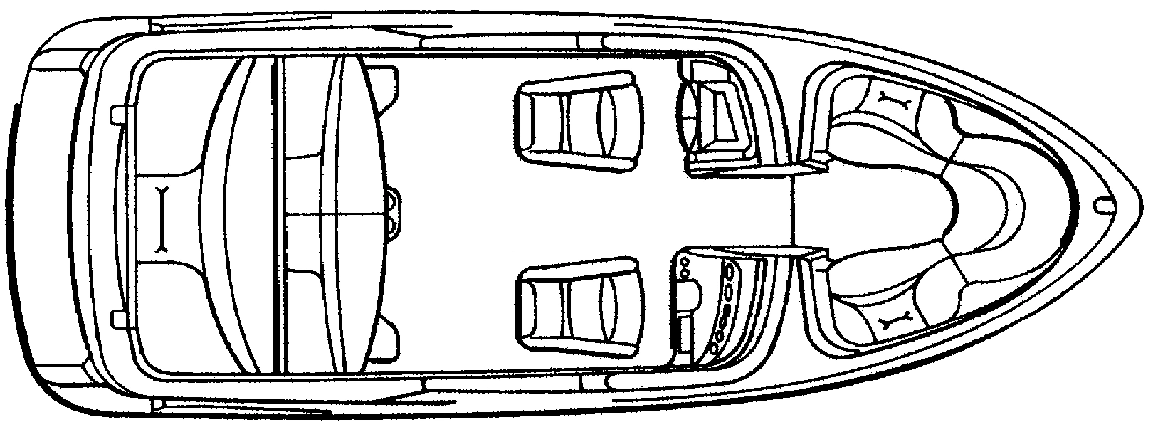 Glastron SX 195 floor plan
