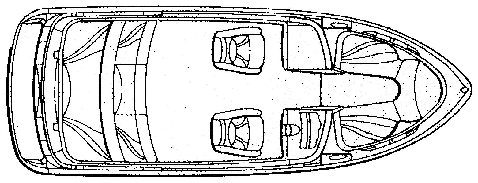 Glastron GX 205 floor plan
